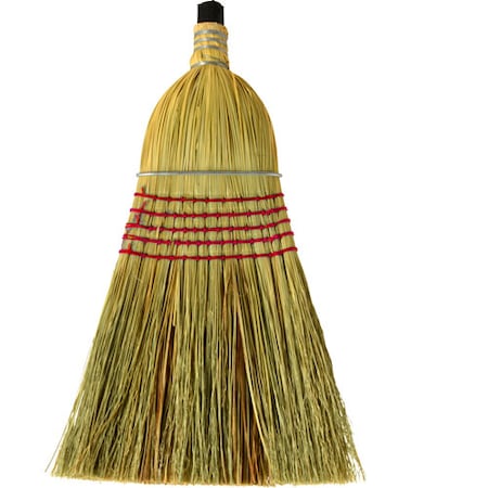 Enterprise Manufacturing Broom Head, Corn , Red Stitching 940947RD